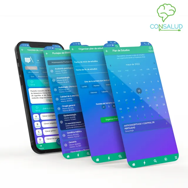 Plan de estudio personalizado en la app Consalud