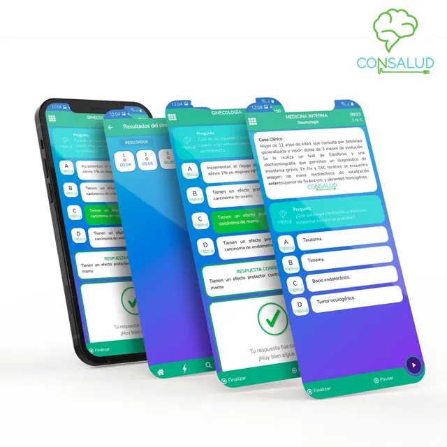 Simulador ENARM Prime en la app Consalud