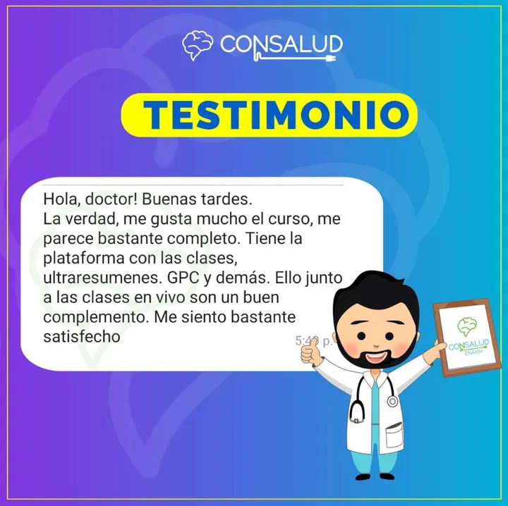 Testimonio escrito de alumno Consalud ENARM 1