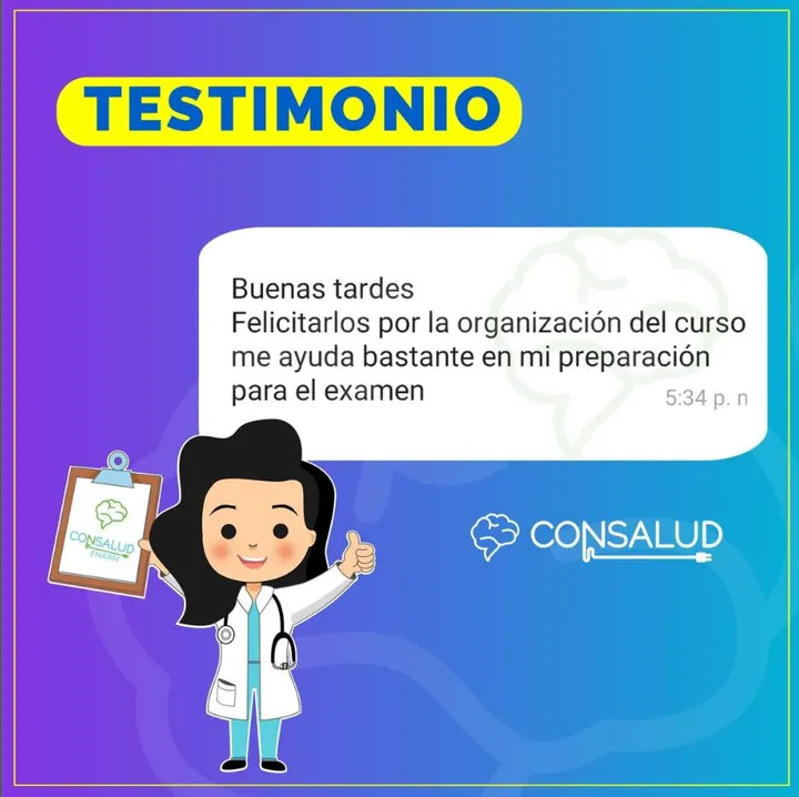 Testimonio escrito de alumno Consalud ENARM 2